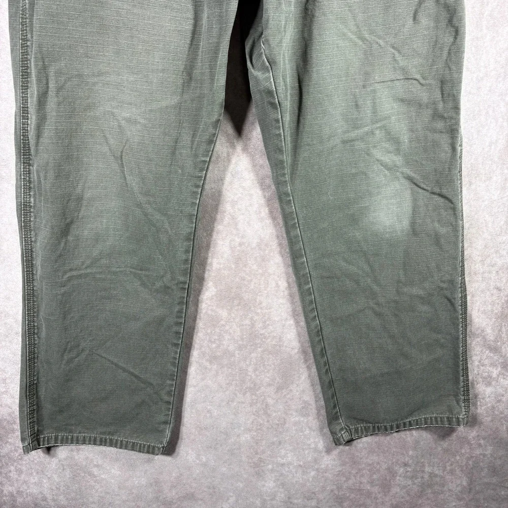 Wrangler RIGGS Ripstop Pants Mens 38x30 Green Workwear Carpenter Utility Jeans